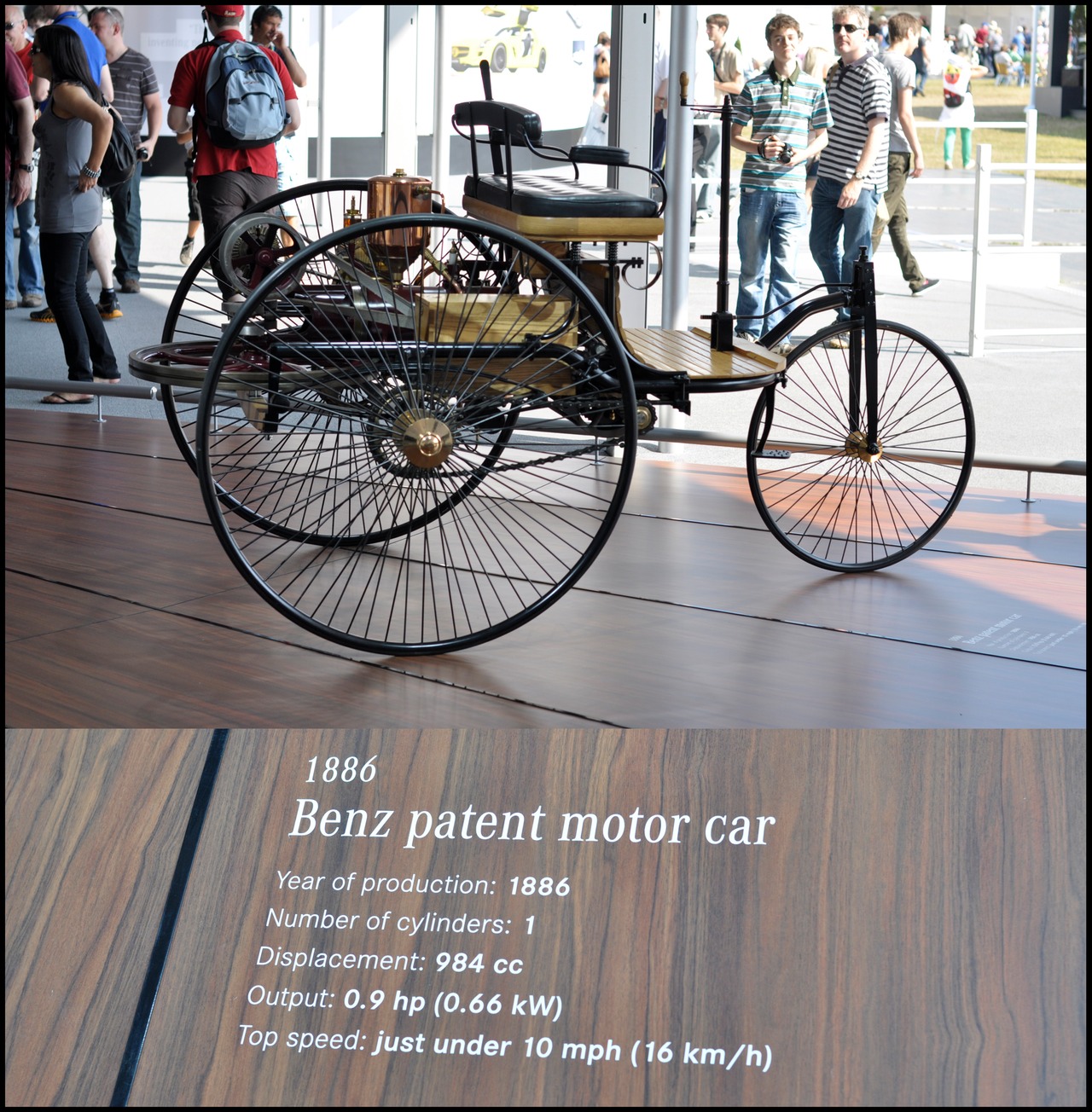 1886 Benz patent motor car
