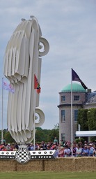 E-Type sculpture by Goodwood House