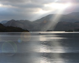 Girl Resting in the Hills
