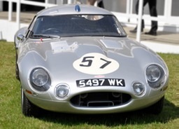 Lightweight E Type Jag front view